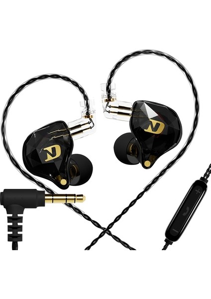 Nd Nx2 Kulak Içi Kulaklıklar Kablolu Hıfı Yüksek Performanslı Dinamik Oyun Canlı Karaoke Izleme Kulak Asılı Tel Kontrolü (Yurt Dışından)