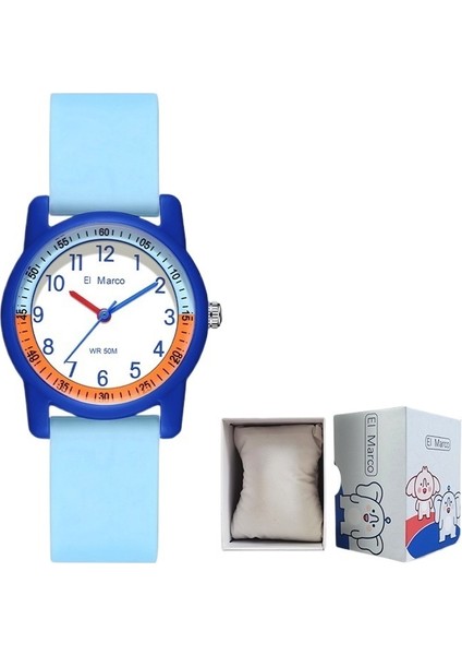 Şık Ve Çok Yönlü Işaretçi Saat Basit Öğrenci Kuvars Saat Açık Hava Sporları Su Geçirmez Muayene Çocuk Saati (Yurt Dışından)