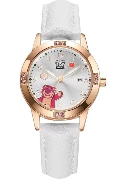 Çocuk Saati Kız Ilkokul Öğrencileri Sadece Saat Zamanı Çilek Ayı Kız Doğum Günü Hediyesi Kuvars Saat (Yurt Dışından)