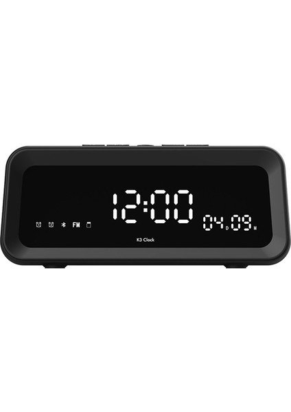 Kablosuz Bluetooth Hoparlör Sürekli Takvimli Çalar Saat Sıcaklık Göstergeli Masaüstü Çok Işlevli Bluetooth Hoparlör (Yurt Dışından)