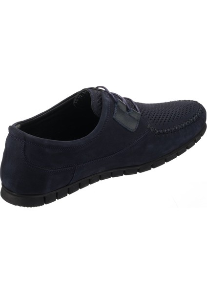 EU6012 Lacivert Dana Nubuk Deri Büyük Numara Özel Seri Üst Kalite Ayakkabı fırsatları