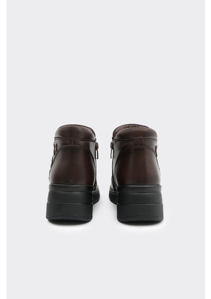 Hakiki Deri Fermuarlı Kadın Bot indirimleri