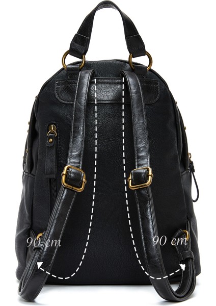 Kadın Siyah Casual Sırt Çantası 25WBD2493FT modelleri