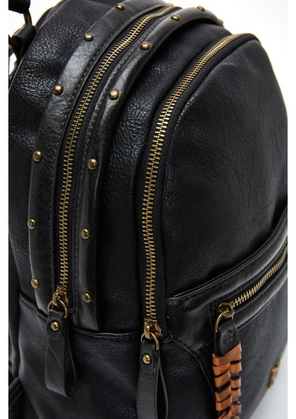 Kadın Siyah Casual Sırt Çantası 25WBD2493FT