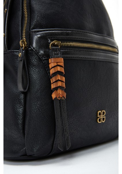 Kadın Siyah Casual Sırt Çantası 25WBD2493FT