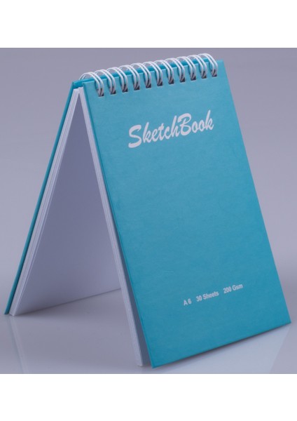 A6 Sert Kapaklı Eskiz Defteri 200 Gr. 30 Yaprak (60 Sayfa) 10,5 x 14,8 cm Sketchbook