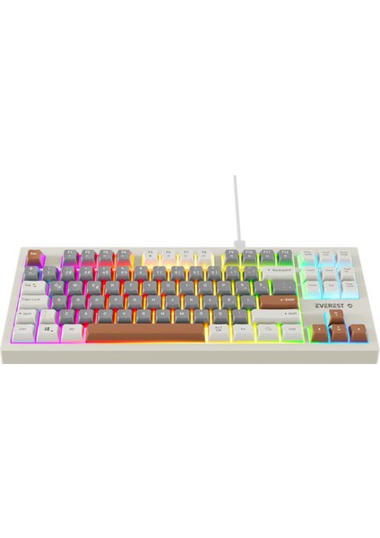 KB-98 SILENT TKL Gri Mavi/Gri/Kahve Rainbow Q Membrane Klavye fiyatları