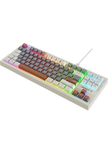 KB-98 SILENT TKL Gri Mavi/Gri/Kahve Rainbow Q Membrane Klavye fırsatları