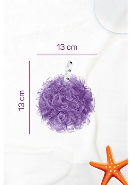 Bath Pouf Xlarge Yumuşak Banyo Lifleri 1 Adet Mor Sabunla Kullanıma Uygun fırsatları