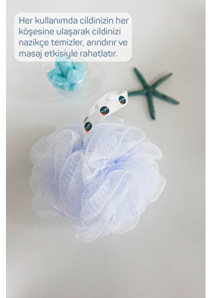 5'li Ponpon Lif Seti Yumuşak Malzeme ile 5 Adet Temizlik ve Yumuşaklık