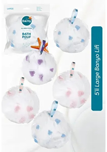 Large Banyo Lifi 5 Adet BPA İçermeyen Yumuşak ve Etkili Temizlik fırsatları