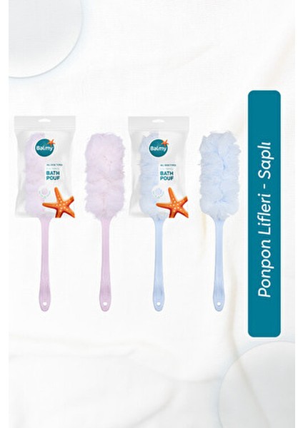 Naturel Saplı Banyo Lifi 2 Adet Pembe Mavi Cilt Temizleyici Özellikler fırsatları