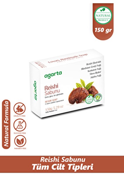 Doğal Reishi Sabunu 150 gr Kırmızı Reishi Ekstraktı ve E Vitamini İçerir fırsatları