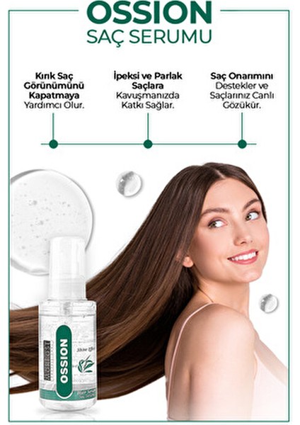 Saç Serumu 100 ml İpeksi ve Parlak Saçlar için Zarar Görmüş Telleri Onaran Formül indirimleri