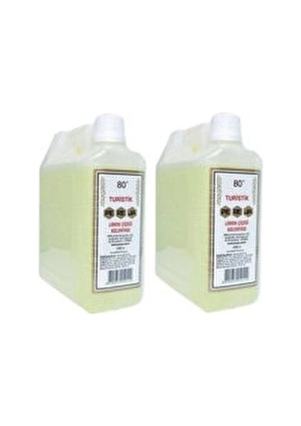 Limon Çiçekli Kolonya 80 Derece 2 x 1000 ml Ferahlatıcı ve Canlandırıcı fiyatları