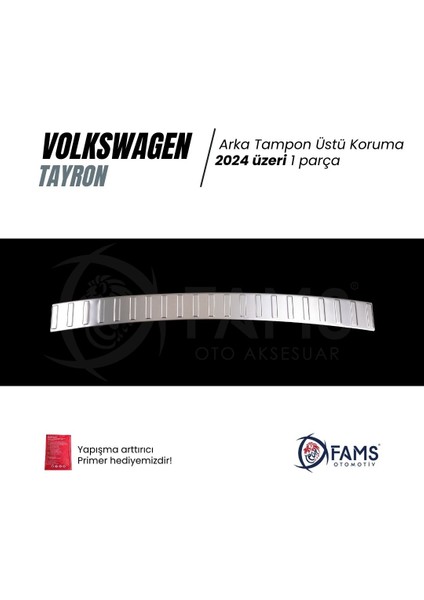 Vw Tayron Uyumlu Arka Tampon Üstü Koruma 2024 Üzeri P.çelik (Taşlı) fiyatları