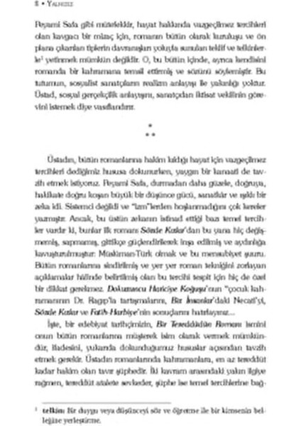 Yalnızız Peyami Safa Ciltsiz 416 Sayfa Derin Duygusal Analizler İçeren Eser