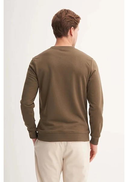 Slim Fit Mevsimlik 3 Iplik Pamuk Karışımlı SWEATSHIRT-54185 fırsatları