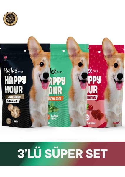 Happy Hour 3lü Avantaj2 Köpek 3X60GR