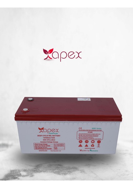 Safepower 12 Volt 200 Amper Jel Akü