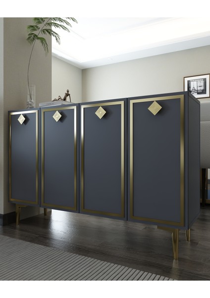 8159KM-1DD Konsol,kahve Köşesi,ayakkabılık,ofis Evrak Dolabı,mutfak Kiler Dolabı,tv Ünitesi-Aa