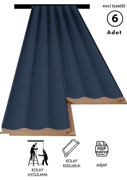 Mdf Tavan ve Duvar Lambri 14X280 cm ( 6 Adet ) fiyatları