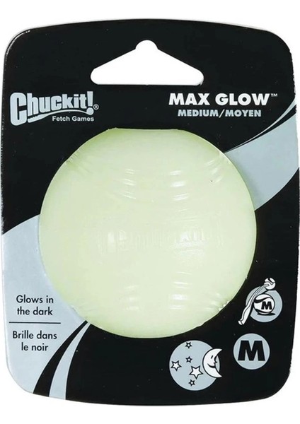 ! Max Glow Işık Şarjlı Köpek Oyun Topu Medium 6.4 cm