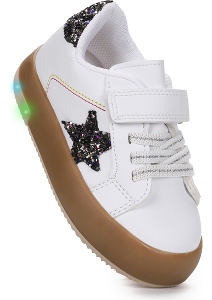 Rena Günlük Cırtlı Işıklı Kız Bebek Spor Ayakkabı