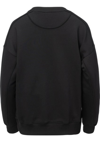 Glitter Kadın Siyah Sweatshirt W5BQ11KC8I1-JBLK fiyatları