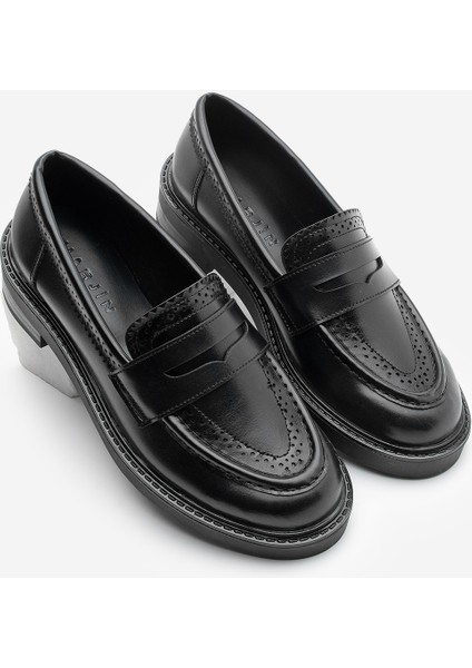 Kadın Loafer Makosen Desenli Günlük Ayakkabı Tornus