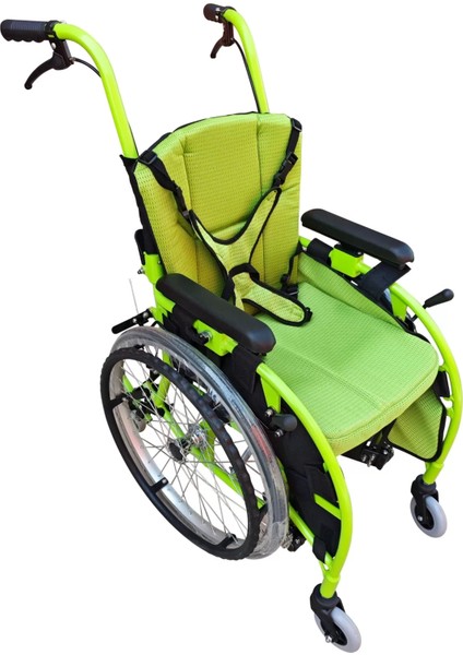 Respirox Çocuk Tekerlekli Sandalyesi | Refakatçi Frenli, Kafa Destekli ve Alüminyum Gövdeli Rcts-02 fırsatları