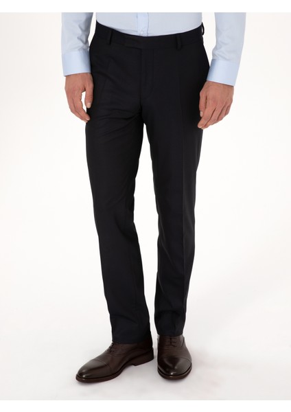 Erkek Lacivert Slim Fit Klasik Pantolon 50318985-VR033