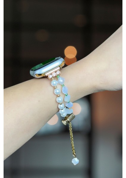 Apple Watch Series 10/11 42MM 10/9/8/7/6/5/4/3/SE 41MM 40MM 38MM Kordon Boncuk Kalp Fiyonk fiyatları