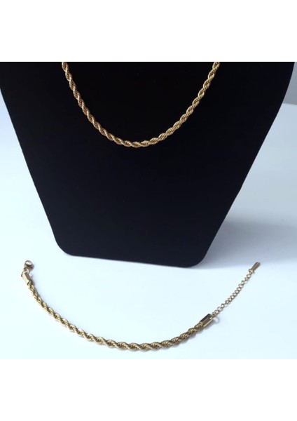 Çelik Burgulu Kolye ve Bileklik Seti fiyatları