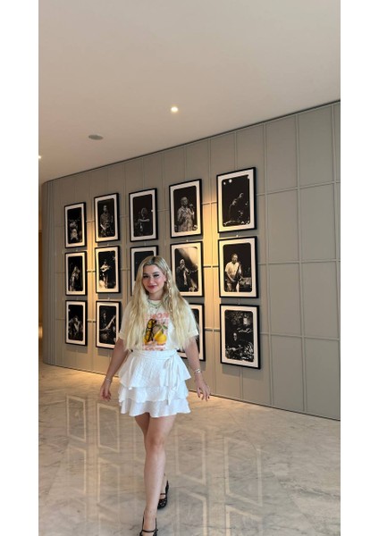 Kat Kat Müslin Bel Bağlama Detaylı Etek fırsatları