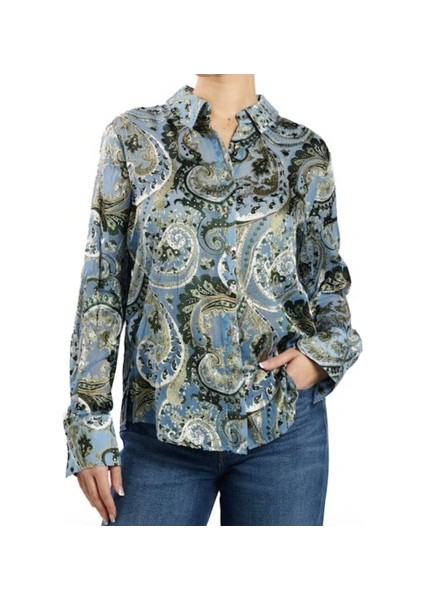 Clarisse Kadın Çok Renkli Relaxed Fit Gömlek W5BH78W2770-PB0P