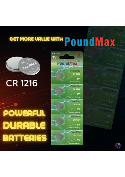 1216 DL1216 3V Lityum Düğmeli Pil (5'li Paket) modelleri