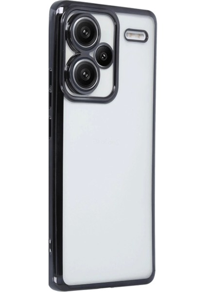 Xiaomi Redmi Note 13 Pro Plus Kılıf Lensli Silikon - SIYAH-(5796)