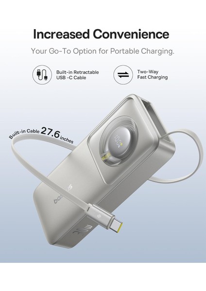 FREE2PULL 30W 10.000MAH Gri Taşınabilir Şarj Cihazı Powerbank fiyatları