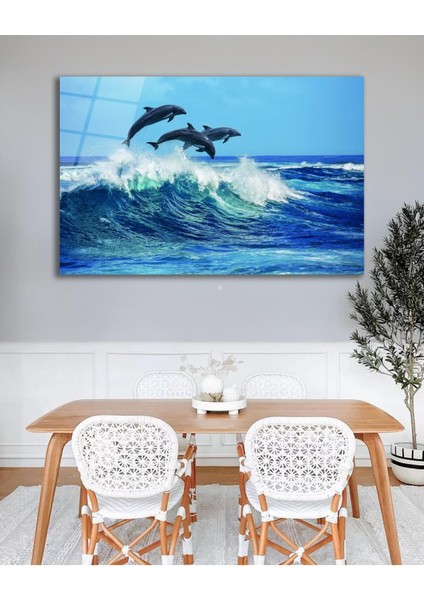 Yunus Deniz Cam Tablo, Ev Ofis Salon Hediyelik Duvar Dekoru fiyatları