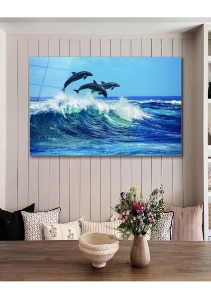 Yunus Deniz Cam Tablo, Ev Ofis Salon Hediyelik Duvar Dekoru indirimleri
