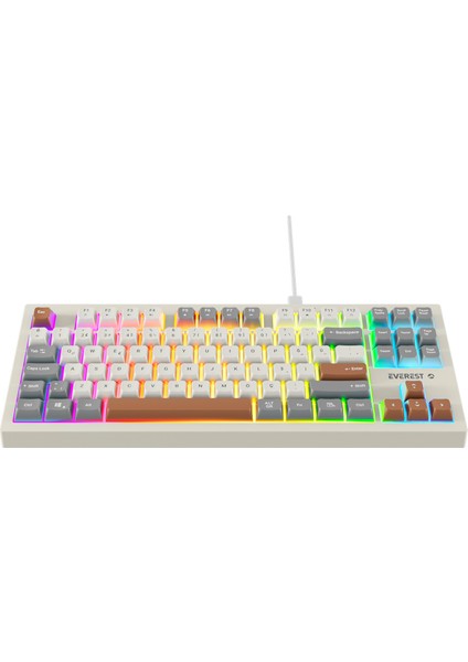 Kb-98 Sılent Tkl Gri/gri Mavi/kahve Rainbow Q Membrane Klavye fiyatları