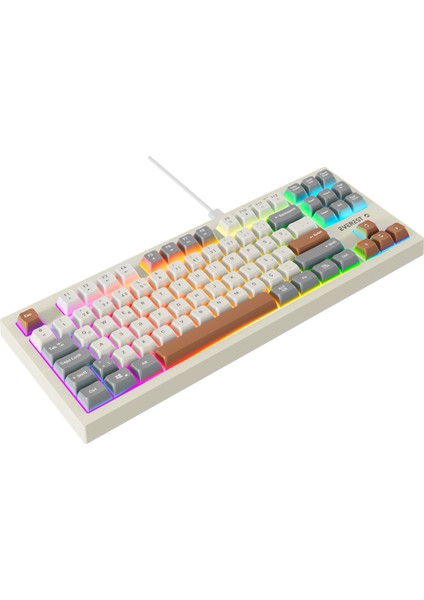 Kb-98 Sılent Tkl Gri/gri Mavi/kahve Rainbow Q Membrane Klavye indirimleri