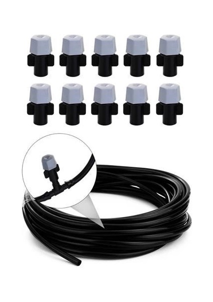 10 Metre Kendin Yap Balkon Veranda Çardak Kamelya Sulama Serinletme ve Nemlendirme Sistemi ( Lisinya ) fırsatları