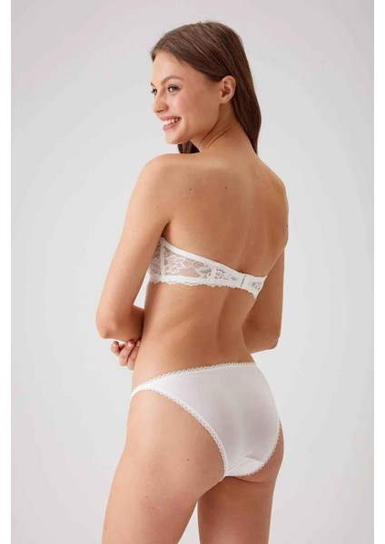 Balenli Straplez Destekli Sütyen Takımı Kadın 4563