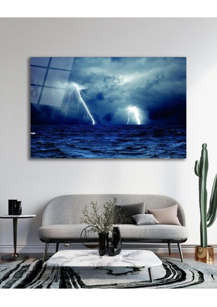 Deniz Yıldırım Cam Tablo, Ev Ofis Salon Hediyelik Duvar Dekoru fırsatları