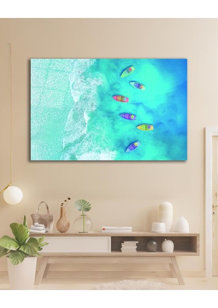 Su Tekne Cam Tablo, Ev Ofis Salon Hediyelik Duvar Dekoru