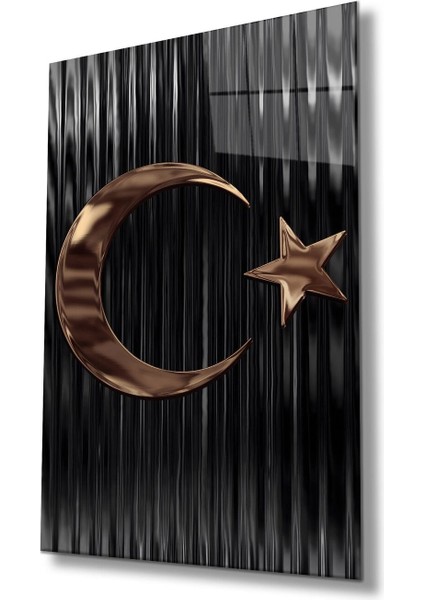 Türk Bayrağı Cam Tablo Modern Ev Ofis Salon Hediyelik Büyük Tablo Duvar Dekoru modelleri