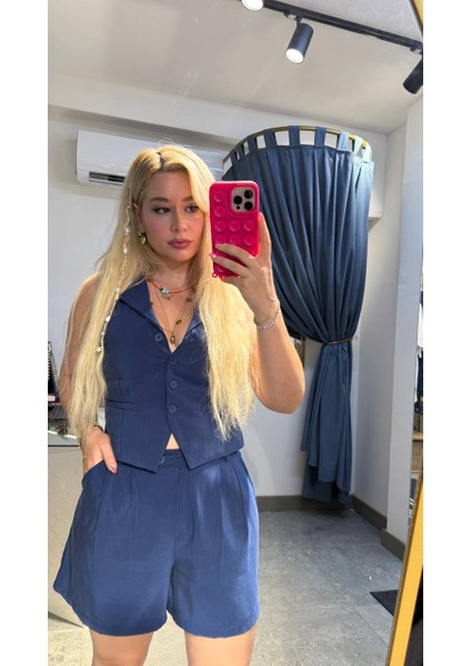 Saks Şort Yelek Takım fiyatları