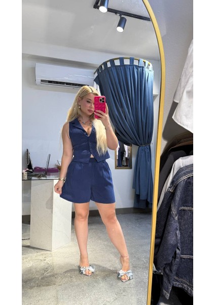 Saks Şort Yelek Takım fırsatları